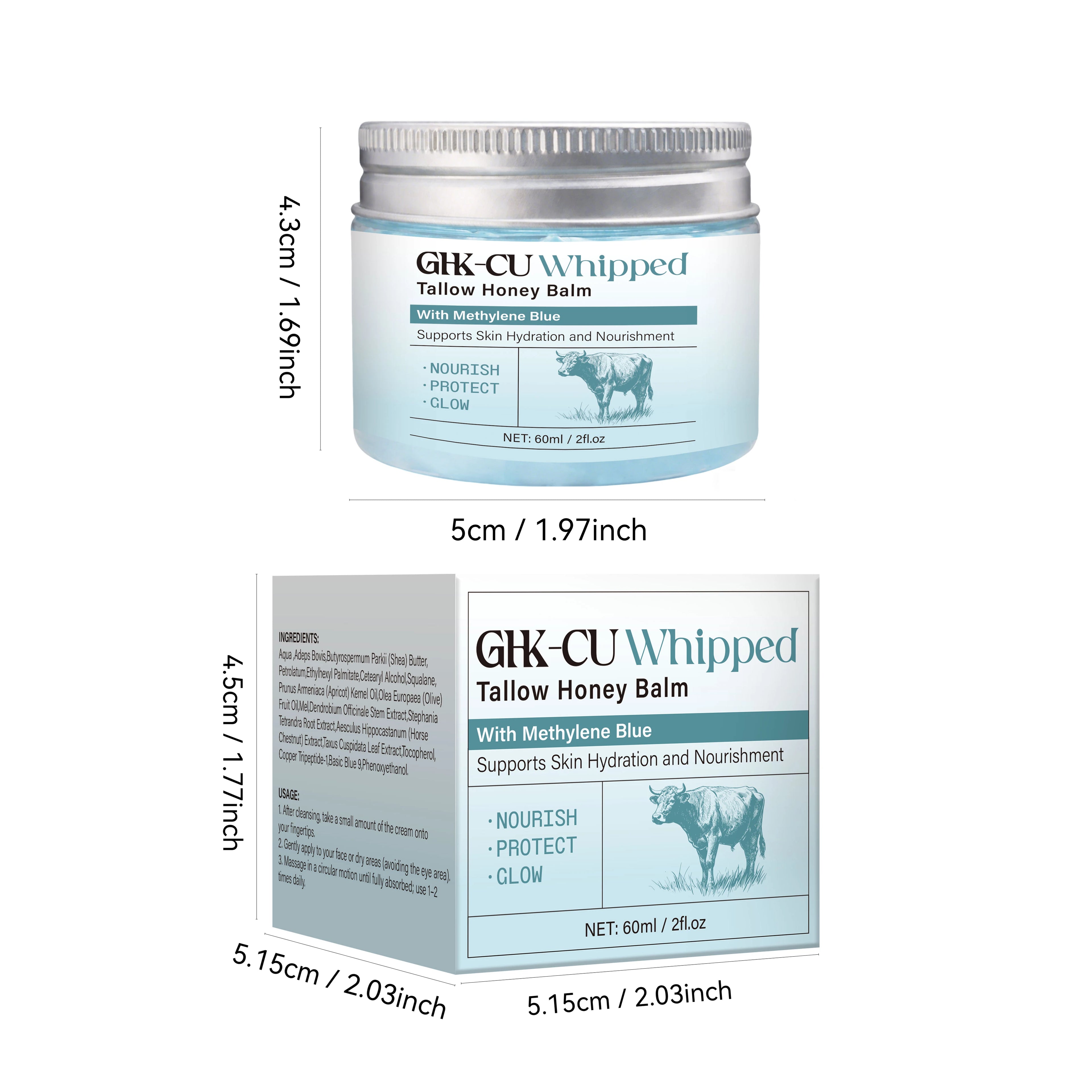 Copper Peptides GHK-Cu Beef Tallow