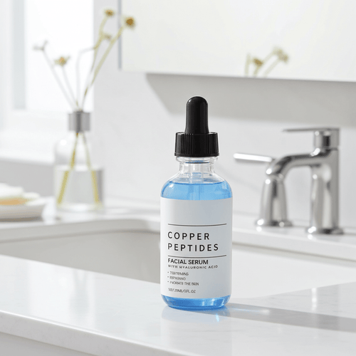 Copper Peptides Facial Serum with Hyaluronic Acid - Clarify Co.