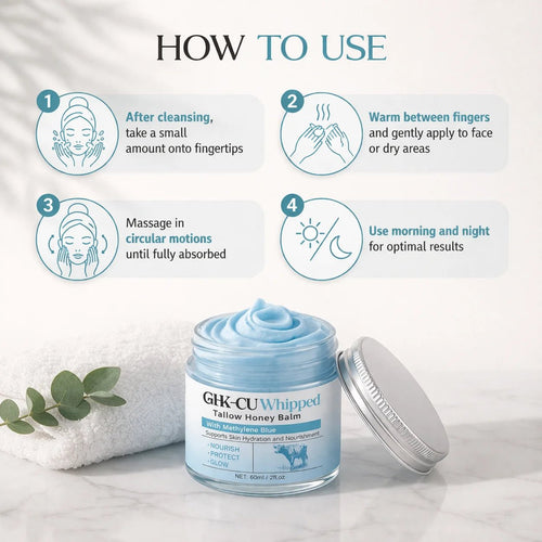 GHK - Cu Whipped Tallow Balm with Methylene Blue - Clarify Co.